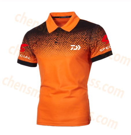 ダイワ Tシャツ　新釣りポロティークイックドライ　 通気性スポーツ屋外の男性の服 　釣り半袖トップ _3