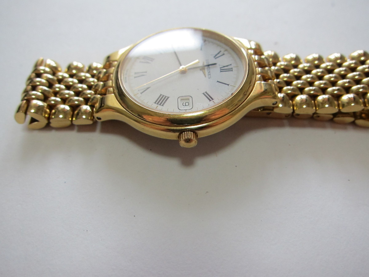 05-04 LONGINES ロンジン L5.631.2 クオーツ デイト 腕時計 同梱不可 