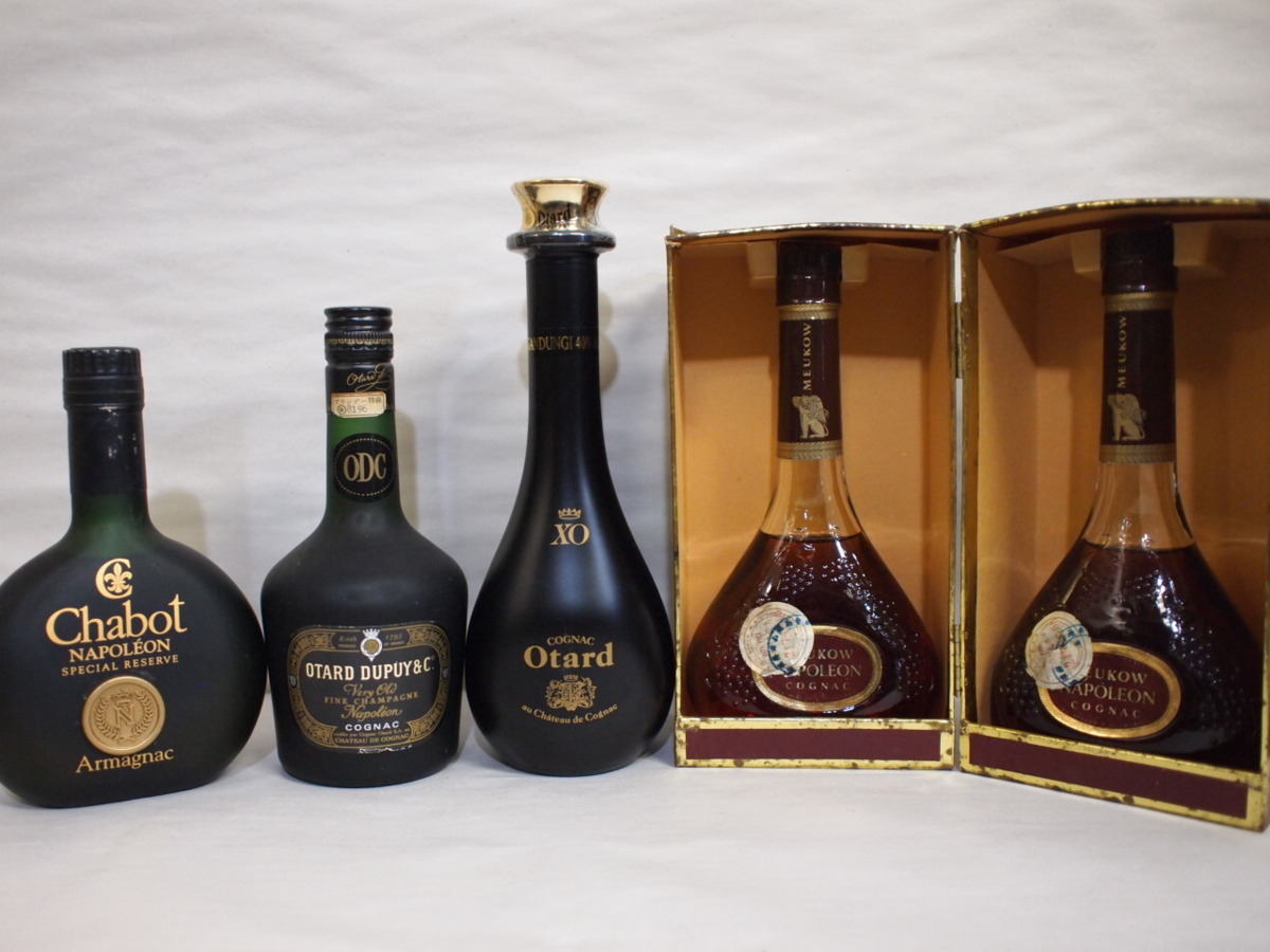 定番，本物保証 350ml等 古酒 未開栓 Otard/オタール XO オタール デュピュイ MEUKOW/ミュコー ナポレオン 5本set 40% ブランデー COGNAC Armagnac(ブランデー)｜売買されたオークション情報、yahooの商品情報をアーカイブ その他