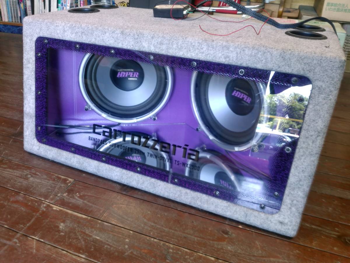 CARROZZERIA サブウーハー TS-WX2500 BOX 25cm 2発