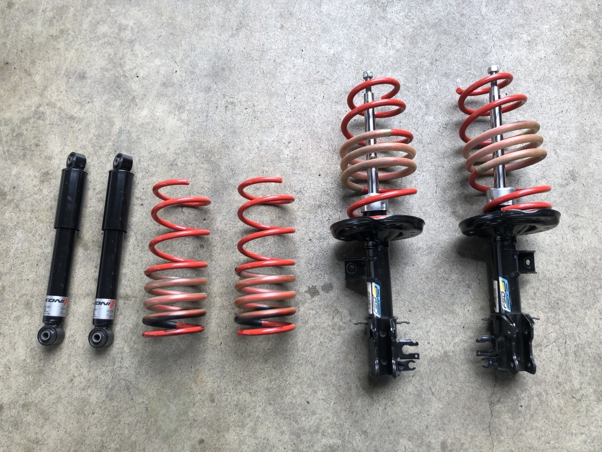 アバルト500 純正サスペンション FSDショック スプリング ABARTH 