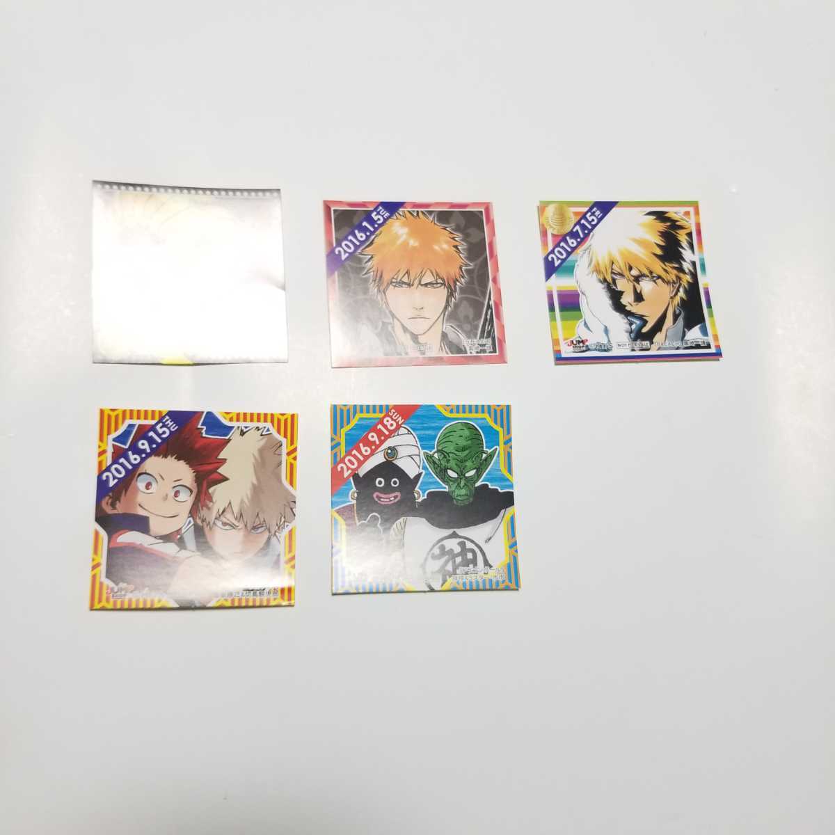 ジャンプショップ 366日，365日ステッカー BLEACH ドラゴンボール 僕の