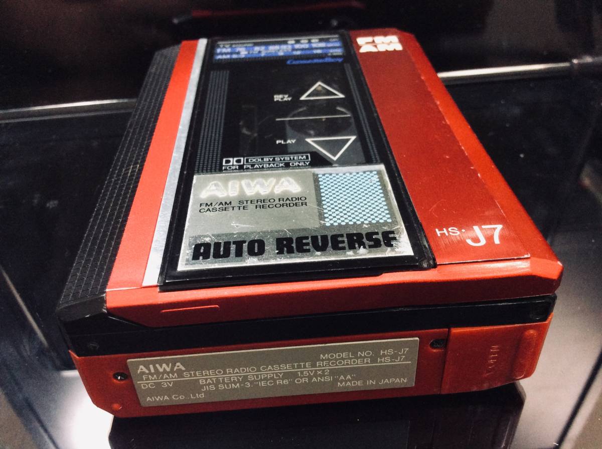 AIWA カセットボーイ HS- J7 アイワ cassette boy 1980年代 録再