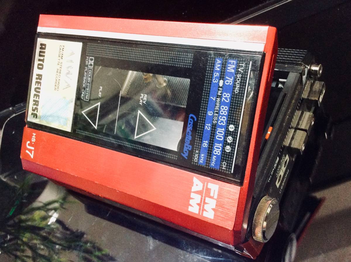 AIWA カセットボーイ HS- J7 アイワ cassette boy 1980年代 録再