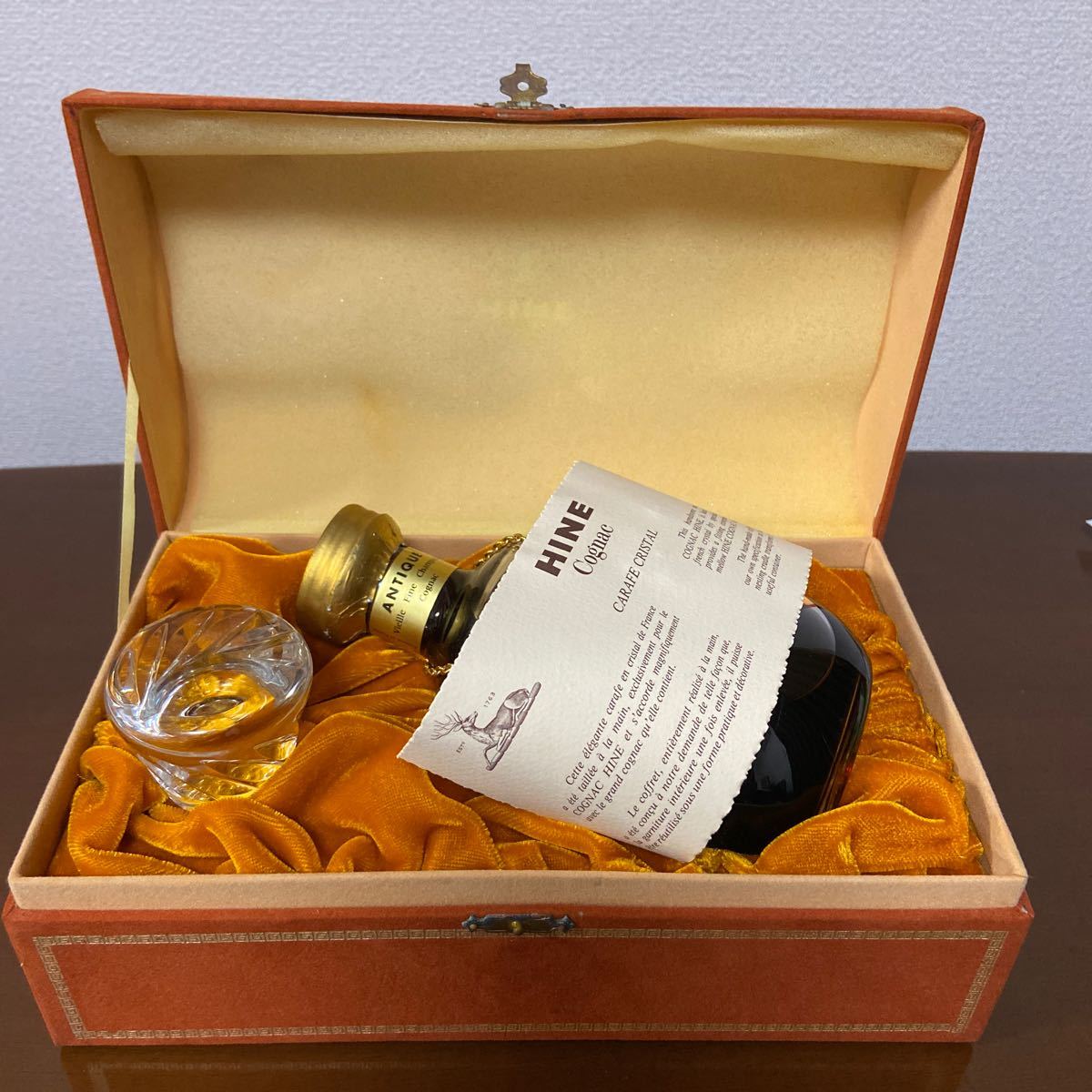飲料・酒 【未開栓】HINE NAPOLEON 700ml40度 ケース付き バカラ 古酒