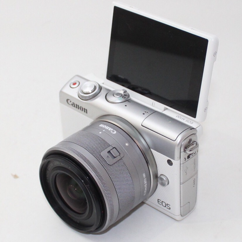 Canon ミラーレス一眼 EOS M100 15-45mmレンズ付き ジャンク品