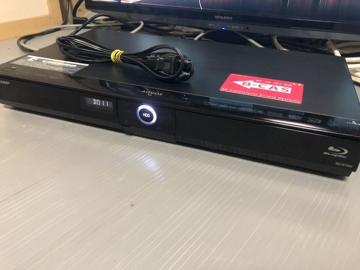 SHARP AQUOS ブルーレイレコーダー BD-W1200 シャープ 2チューナー