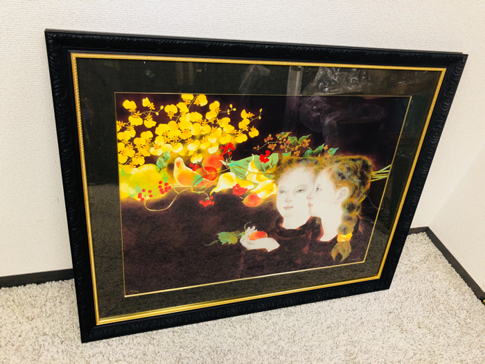 極美品】山下保子 「からすうり」 シルクスクリーン 81/200 アートコム