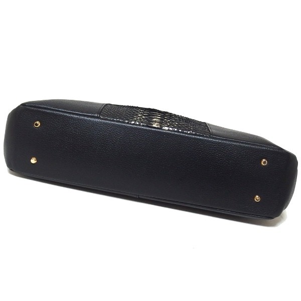 1円～☆美品 ATAO elvy luxe 2Way ショルダー ハンドバッグ パイソン 