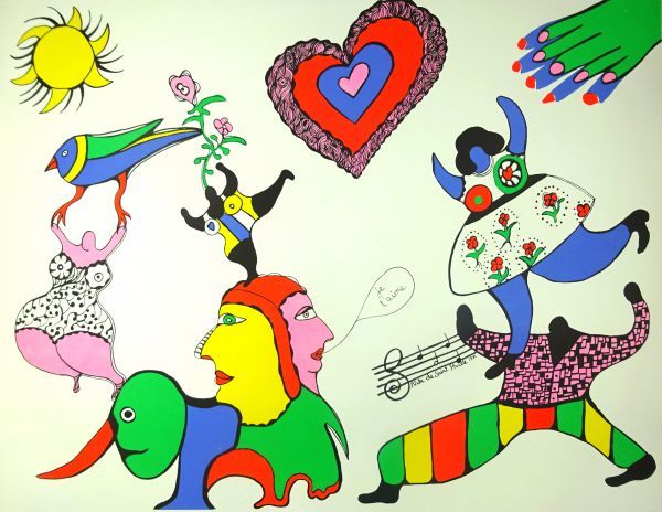 ニキ・ド・サンファル Niki de Saint phalle シルクスクリーン「je t