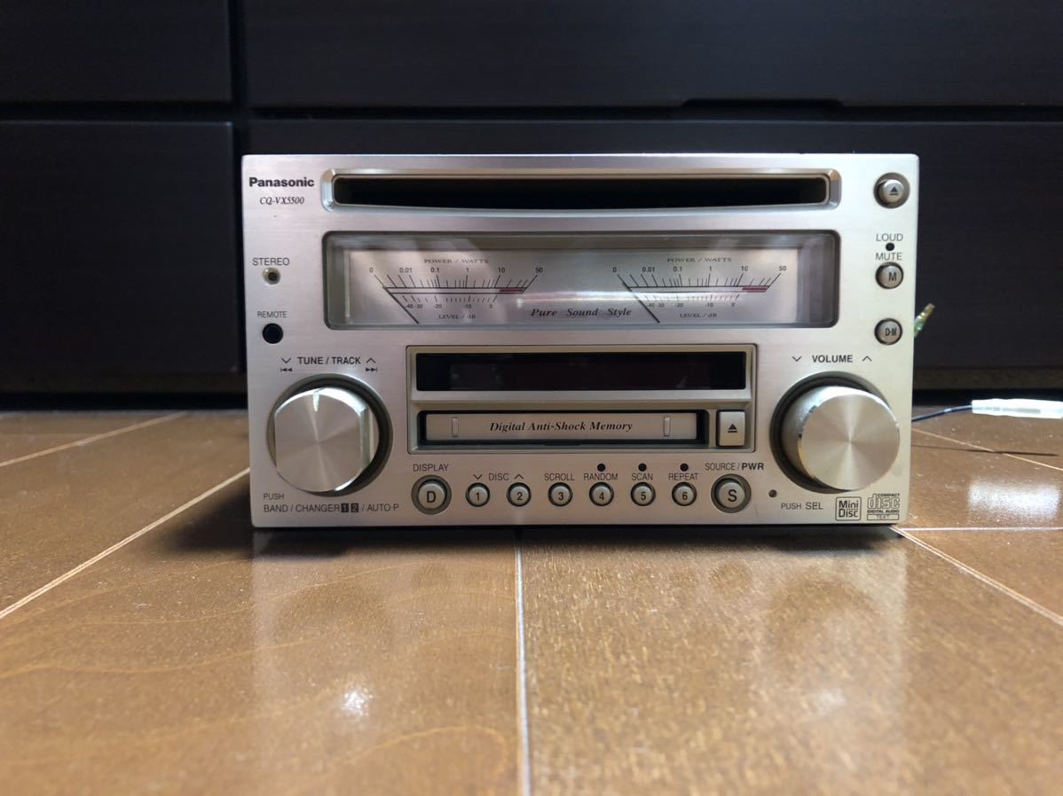 Panasonic MD パナソニック CDデッキ CQ-VX5500D CDプレーヤー MD