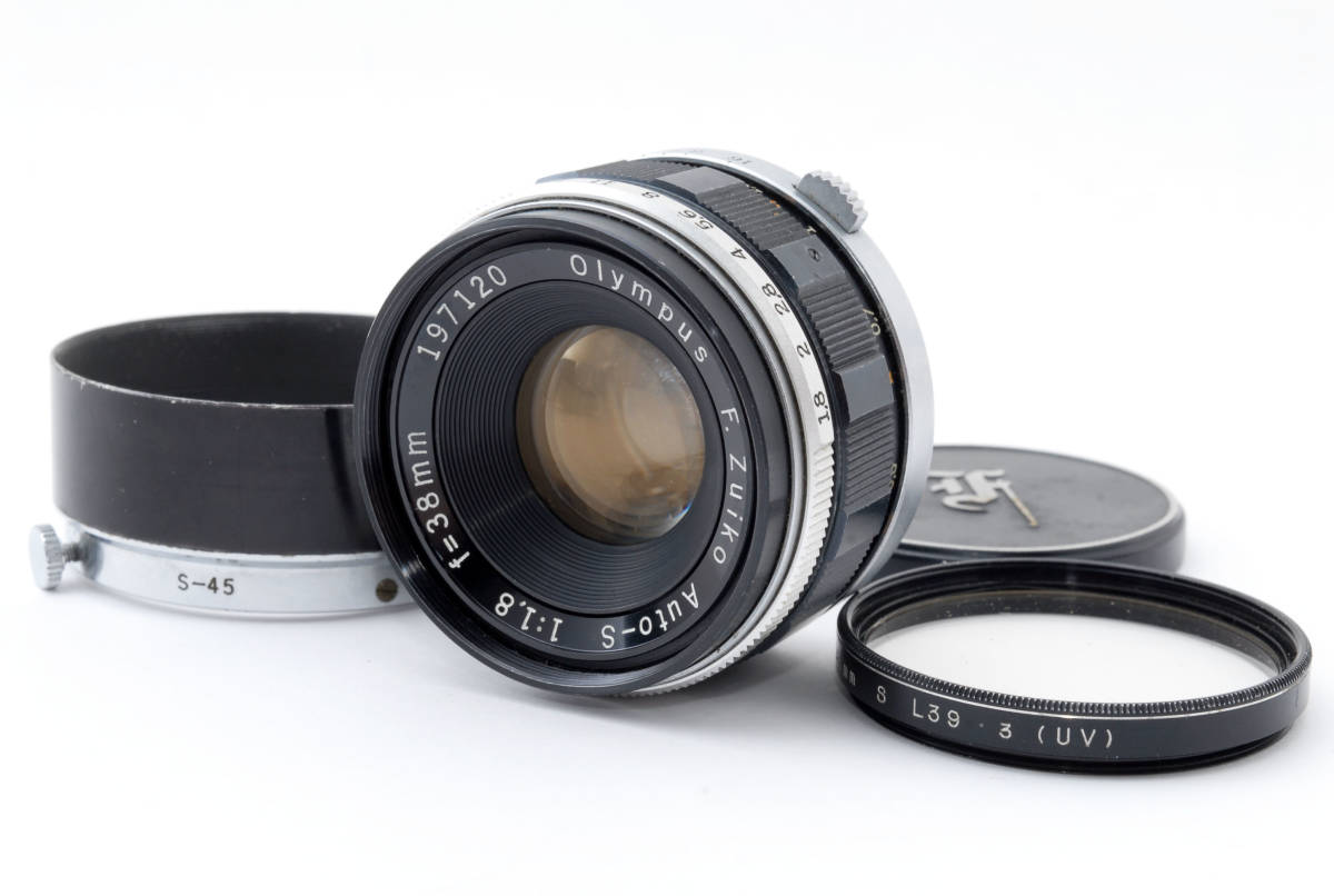 稀少品 オリンパス OLYMPUS F.ZUIKO AUTO-S 38mm F1.8 ♯7898 F-1959