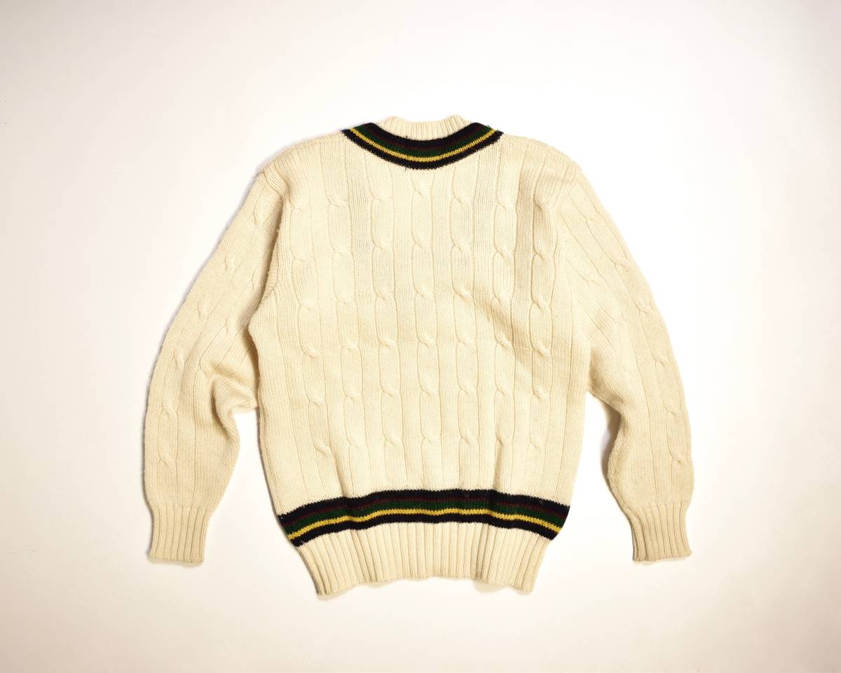 80年代 初期 ラルフローレン クリケットセーター | 超美品 ウール100 