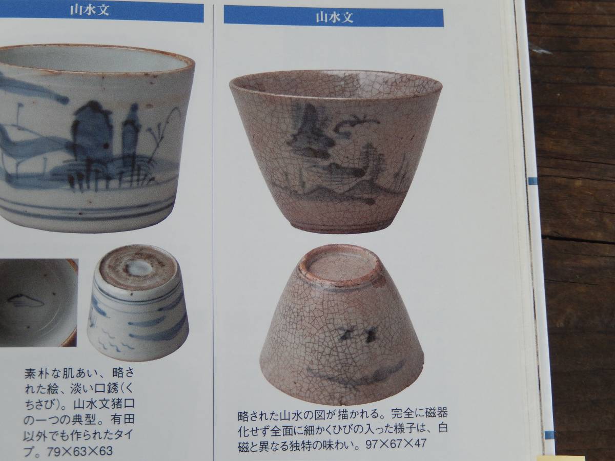 新作，本物保証 【OAN】 江戸 古伊万里 染付 山水 生がけ 猪口 直径7.4cm