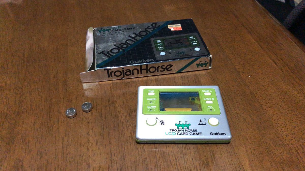 レトロ 学研 トロイの木馬 もくば Gakken LCD CARD GAME TROJAN HORSE
