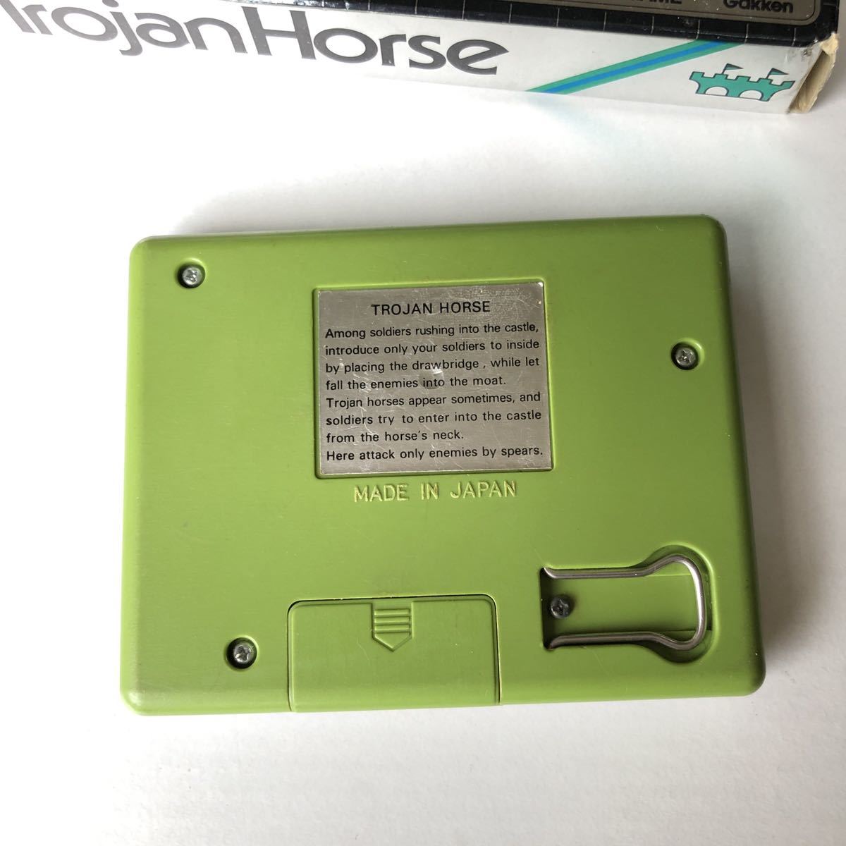 レトロ 学研 トロイの木馬 もくば Gakken LCD CARD GAME TROJAN HORSE