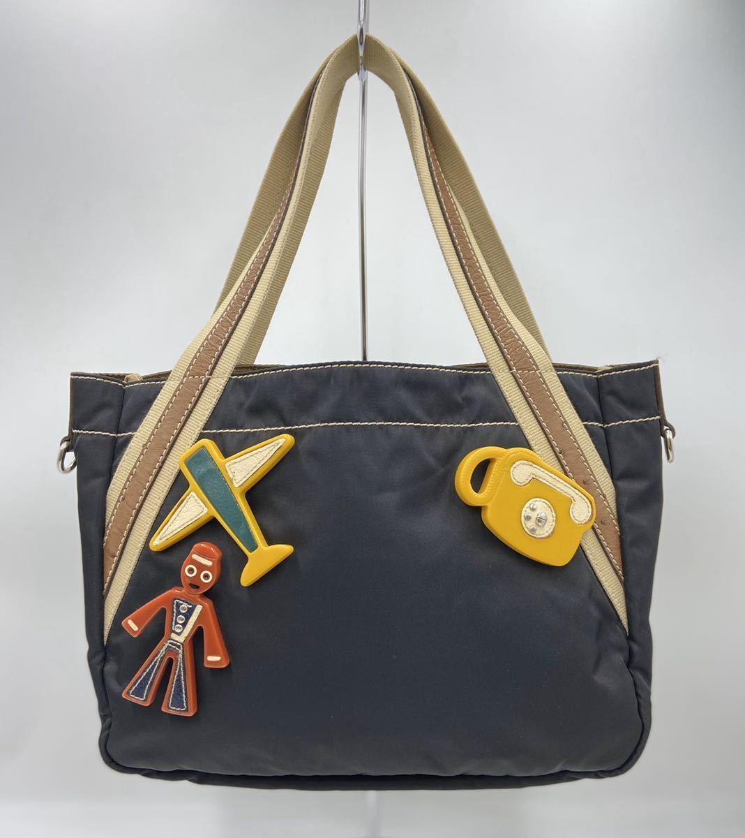PRADA リバーシブル プラダ ナイロン トートバッグ リバーシブルトート 