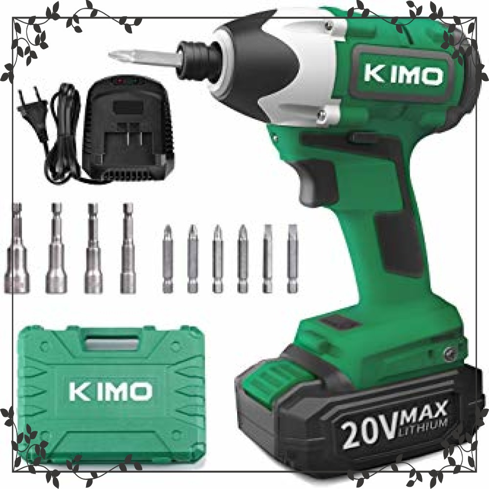  グリーン 35&times;31&times;11 ㎝ KIMO コードレスインパクトドライバー 20V インパクトドライバー 充電式 無段変速 正逆(本体)｜売買されたオークション情報、yahooの商品情報をアーカイブ公開 - オ インパクトドライバ