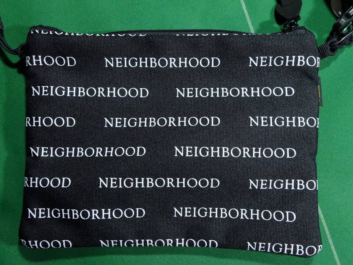 □NEIGHBORHOOD x OUTDOOR PRODUCTS コラボ ロゴ総柄 サコッシュ E 