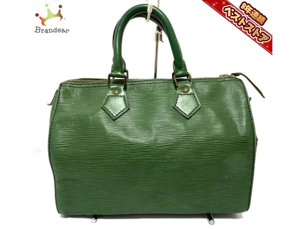  ルイヴィトン LOUIS VUITTON ハンドバッグ M43004 スピーディ30 レザー LVロゴの刻印入り ボルネオグリーン VI0950 バッグ エピ(ハンドバッグ)｜売買されたオークション情報、yahooの商品情報をアーカ かばん、バッグ