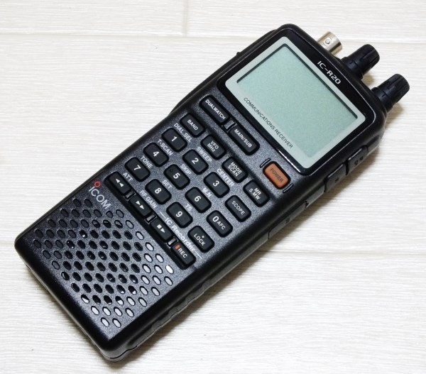アイコム IC-R20 広帯域受信機 2波同時受信 録音機能搭載 受信改造済