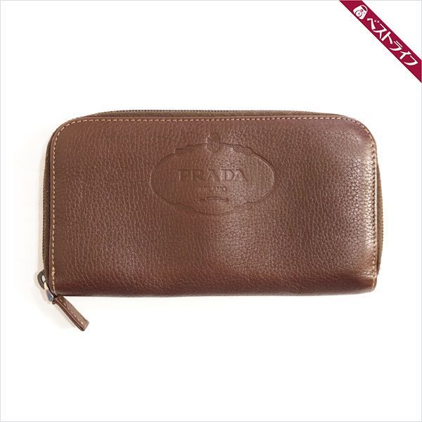 プラダ PRADA - サフィアーノレザー ピンク ショルダーウォレット 美品