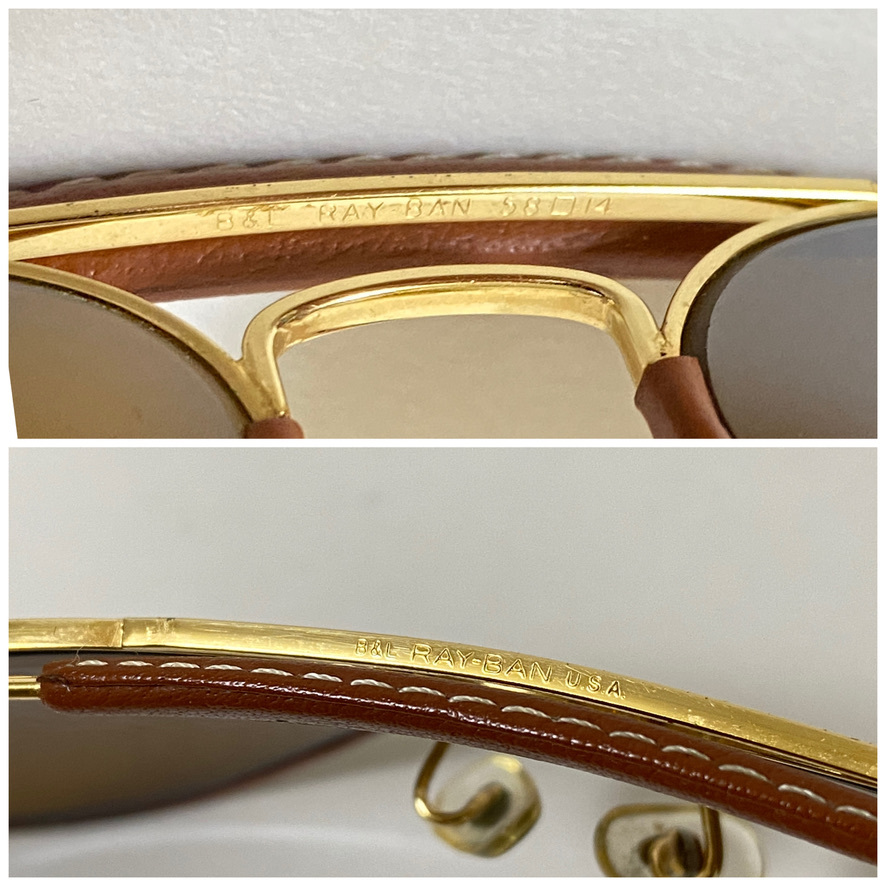 DRIVINGレザー☆B&L RAY-BANボシュロムレイバンOUTDOORS MAN
