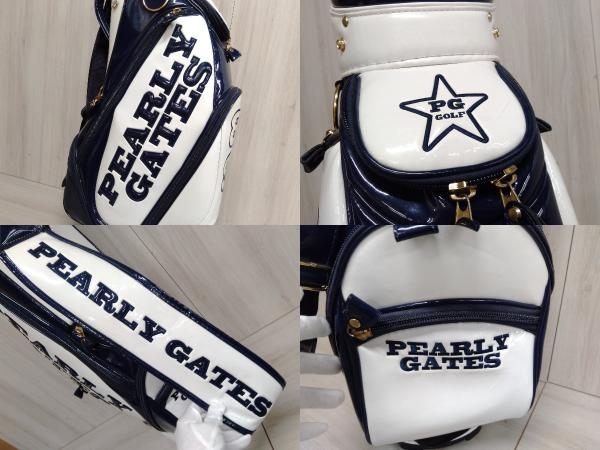 キャディバッグ PEARLY GATES パーリーゲイツ ホワイト スマイル