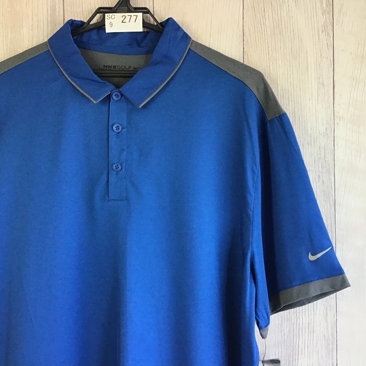 全国無料，人気 SC9-277 タグ付 NIKE GOLF ナイキ DRI-FIT スポーツポロシャツ メンズ L 青 シンプル 速乾素材 半袖 ゴルフ テニス ビッグ(ナイキ)｜売買されたオークション情報、yahooの商品情報をアーカイブ公開 - シャツ