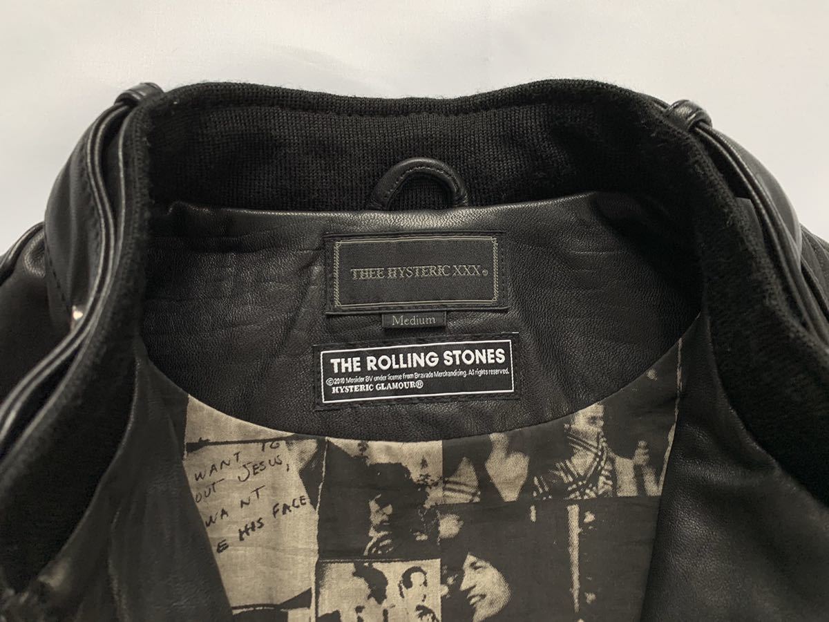 極美品 10AW Thee Hysteric XXX x 野口強 レザージャケット sizeM 