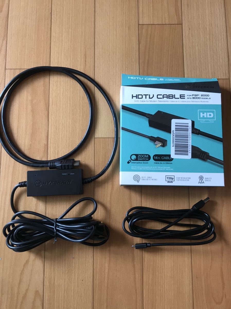 送料520円【HYPERKIN】 HDMI変換ケーブル PSP 2000 & 3000専用 HDTV CABLE For PSP 2000 & 3000 レトロゲーム