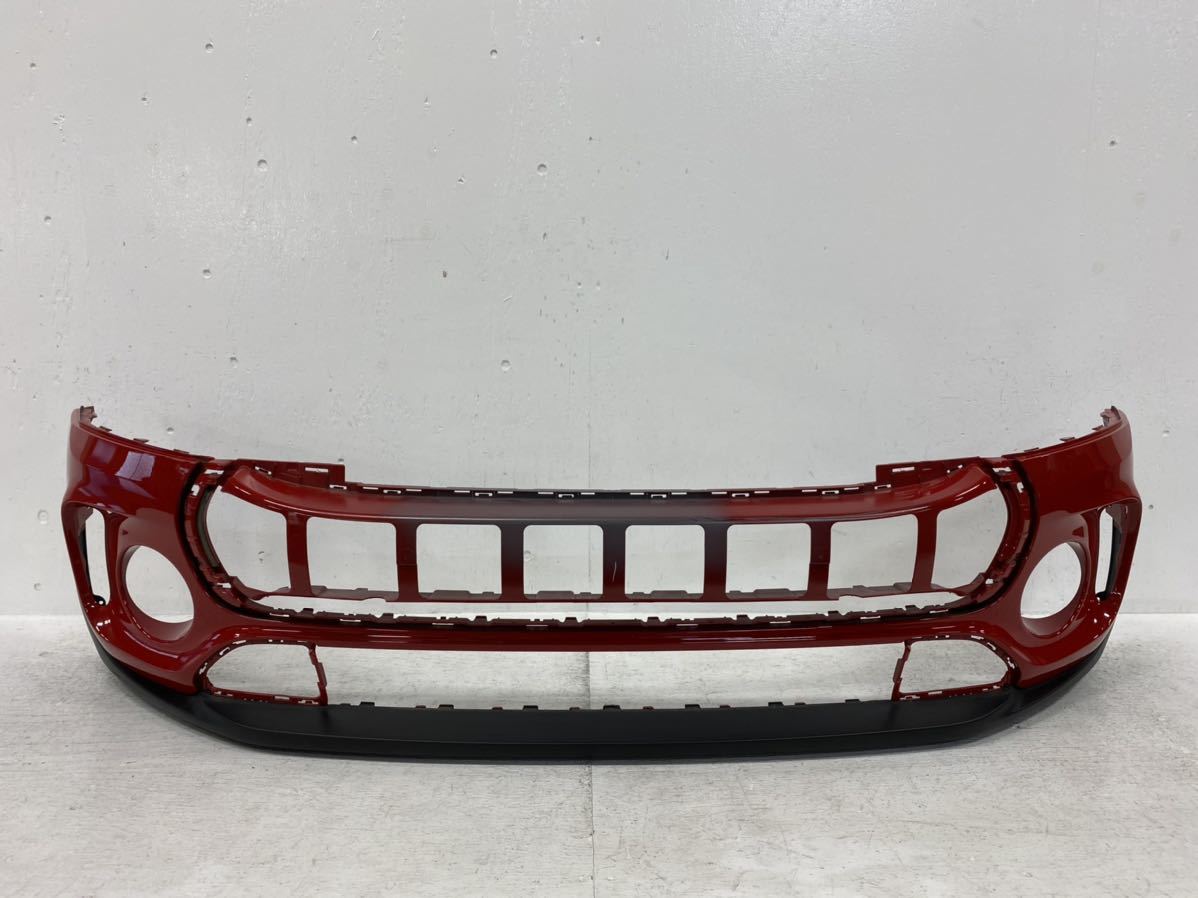 J18【凹なし】MINI クーパーS F54 純正 フロントバンパー 7376374 赤 