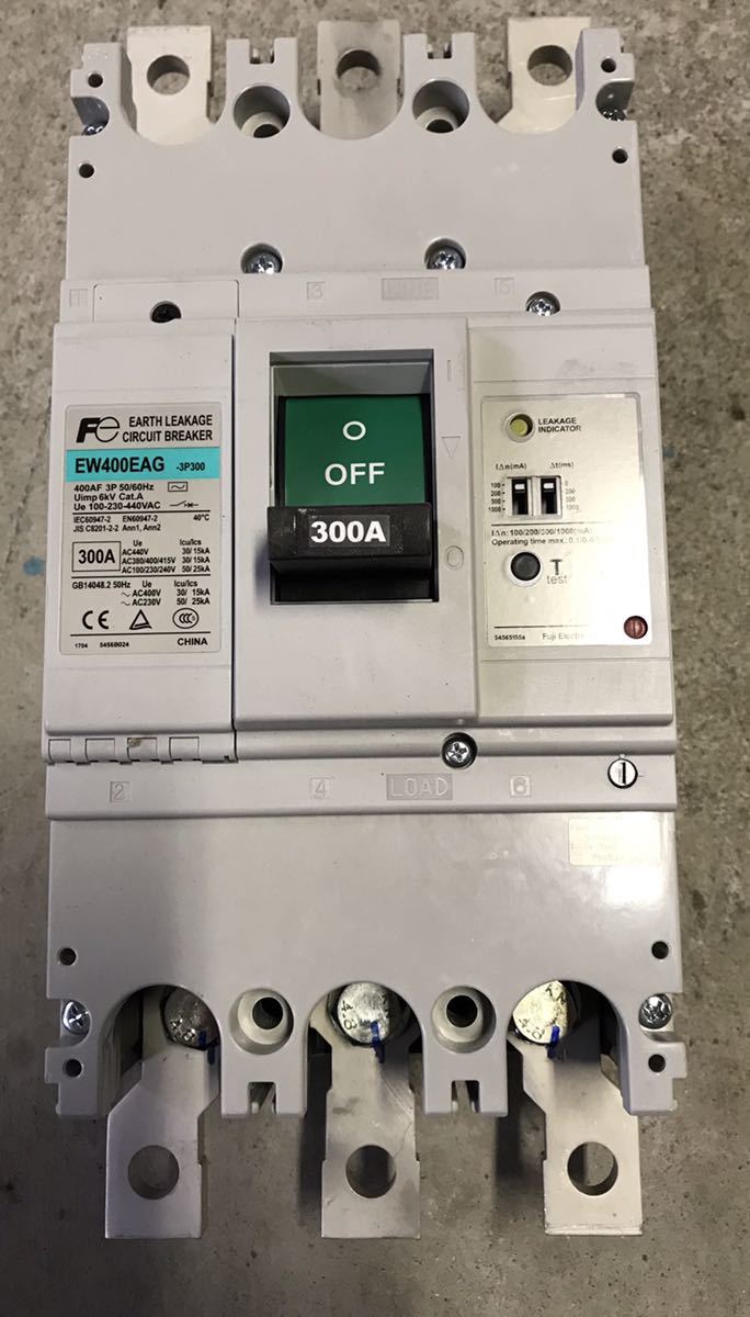 富士電機 ブレーカー EW400EAG 300A ②(漏電ブレーカー)｜売買された 