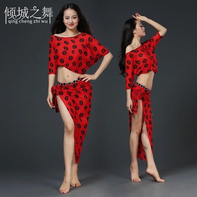  赤色 ハート がらセクシー2ピアスセットベリーダンストレーニングウェア(ベリーダンス)｜売買されたオークション情報、yahooの商品情報をアーカイブ公開 - オークファン ベリーダンス