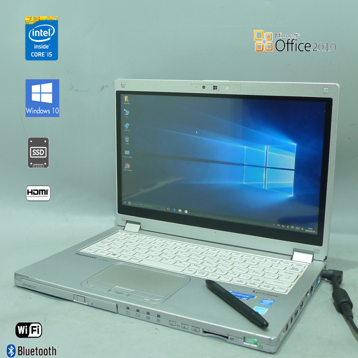 正規品，定番 1円 訳あり 1560時間使用 ノートPC フルHD 12.5型 Panasonic CF-MX3JDCCS 第4世代 i5 4GB SSD DVDRW 無線LAN Windows10 Office2010(13インチ未満)｜売買されたオークション情報、yahooの商品情報をアーカイブ公開 - オ デル