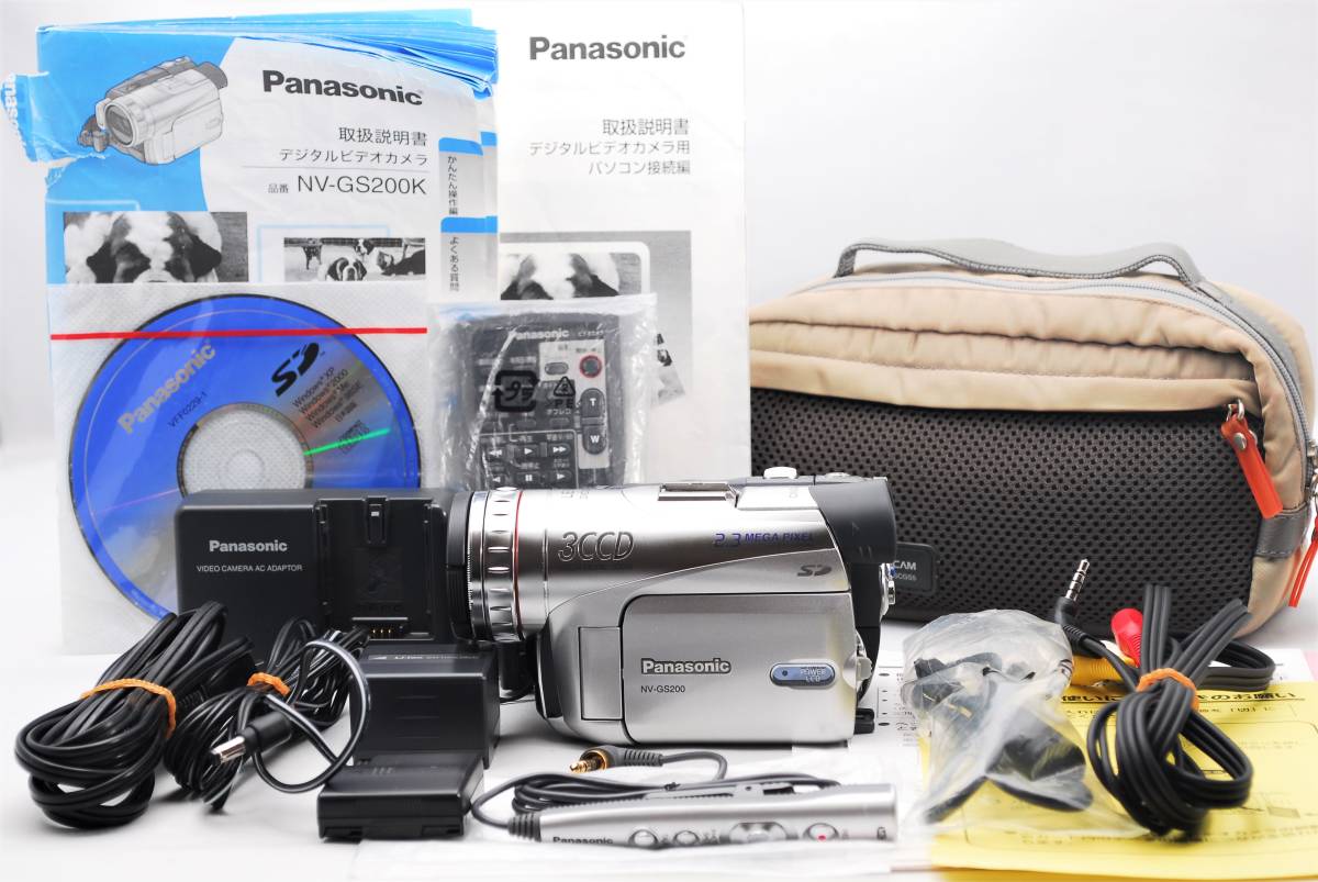Panasonic 3CCD miniDVビデオカメラ NV-GS300☆ミニDVテープ 再生
