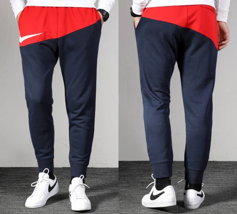 人気セール，送料無料 最後 L NIKE スウッシュ スウェット ジョガー 定価8800円 検 トリコロール フレンチテリー テーパード フリース パンツ ネイビー 紺 赤(ナイキ)｜売買されたオークション情報、yahooの商品情報を ロング