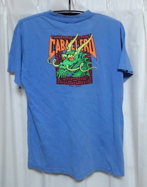 POWELL PERALTA パウエル キャバレロ 青 L～XL 古着 POWELL PERALTA
