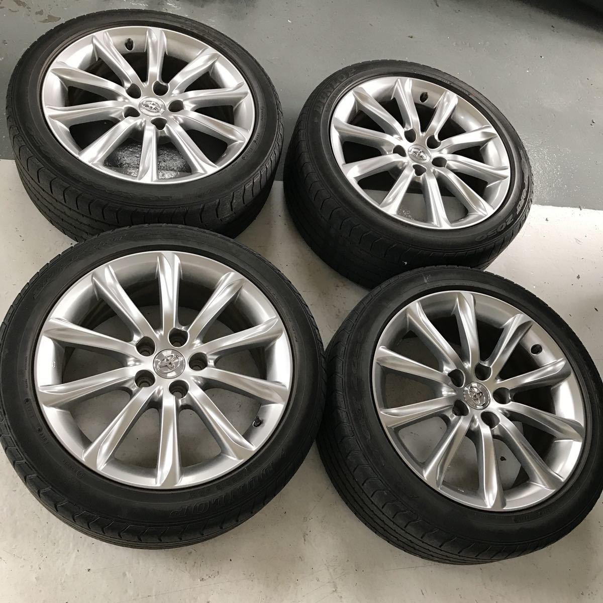 130マークX☆Sパッケージ☆純正タイヤホイールセット☆18インチ☆235/45R18☆前期