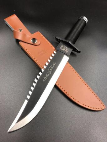 100%新品，格安 RAMBO2 ランボー2 サバイバルナイフ 極厚ブレード RAMBO FIRST BLOOD(ハンティングナイフ、狩猟刀)｜売買されたオークション情報、yahooの商品情報をアーカイブ公開 - オークファン ハンティングナイフ、狩猟刀