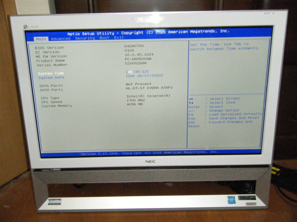 LAVIE NEC ジャンク ジャンク品 ジャンクPC PC-NS350CAR-E3 LaVie