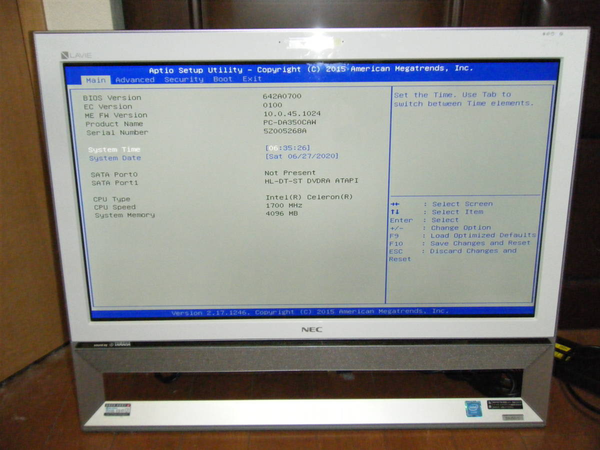 LAVIE NEC ジャンク ジャンク品 ジャンクPC PC-NS350CAR-E3 LaVie