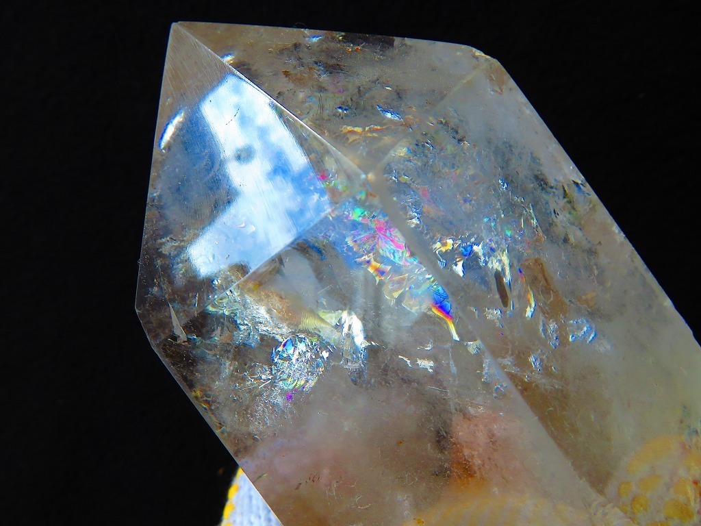 ☆超迫力☆天然水晶☆ヒマラヤ産☆高透明☆虹入り☆100A六角柱☆超巨大