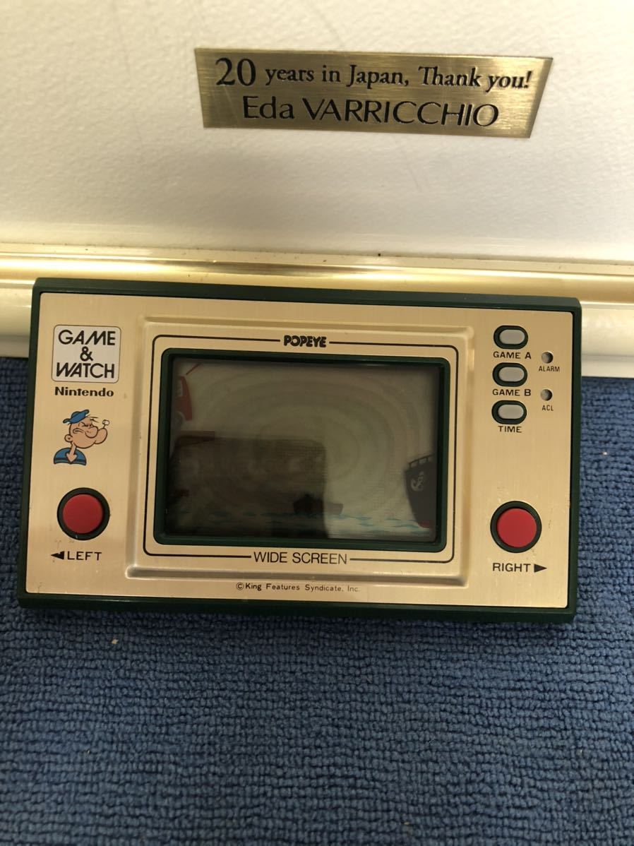 003）GAME＆WATCH ゲームウォッチ POPEYE ポパイ PP-23 WIDE SCREEN