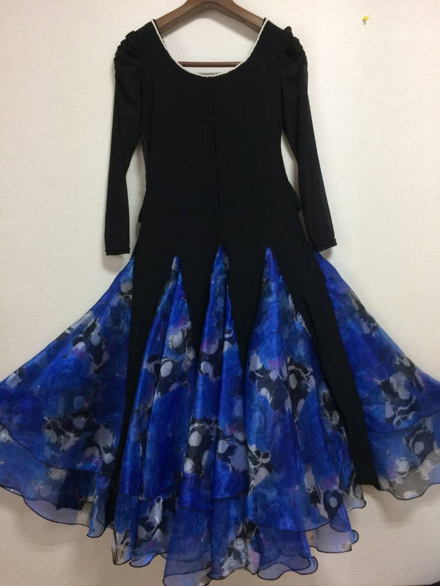 社交ダンス 社交ダンスドレス 広がる裾 モダンドレス 競技用ドレス ダンス ドレス 新品☆ダンスドレス☆スタンダード☆社交ダンス☆競技会☆パーティー 社交ダンス衣装 衣装 ダンス衣装 パーティー 通販・人気 送料無料社交ダンスドレス モダンスカート ワンピース