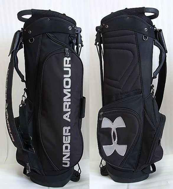 ☆UNDER　ARMOUR　アンダーアーマー　8.5型　スタンドBAG　黒Xグレー☆ アンダーアーマー UA UNDER ストーム ゴルフ 8分の通販