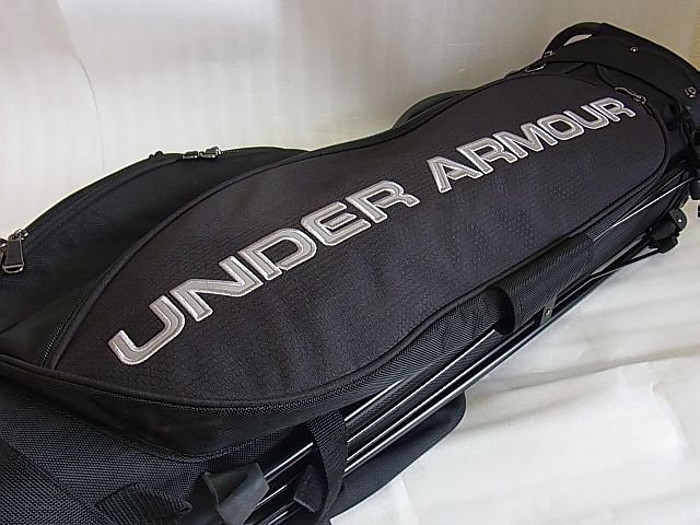 ☆UNDER　ARMOUR　アンダーアーマー　8.5型　スタンドBAG　黒Xグレー☆ アンダーアーマー UA UNDER ストーム ゴルフ 8分の通販