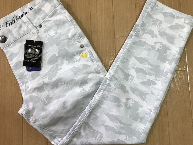 定番人気，新作 GOTCHA GOLF ガッチャ ゴルフ 接触冷感 フィッシュマン カモ柄 ロングパンツ 201GG1800 001 ８５(84cm～)｜売買されたオークション情報、yahooの商品情報をアーカイブ公開 - オークファン パンツ、スラックス