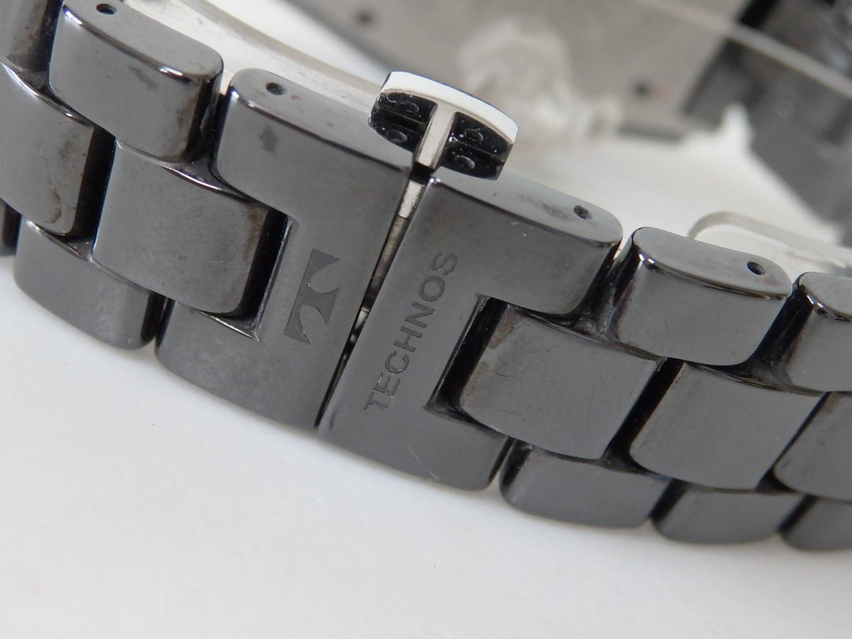 セラミック TECHNOS CERAMIC ・クォーツ腕時計 テクノス | メンズウォッチ 加坪屋（かつぼや） グレーガンメタ・セラミック 男女兼用時計 J12 男性用腕時計 新型と旧型の違い クロノグラフ J12, ブラック
