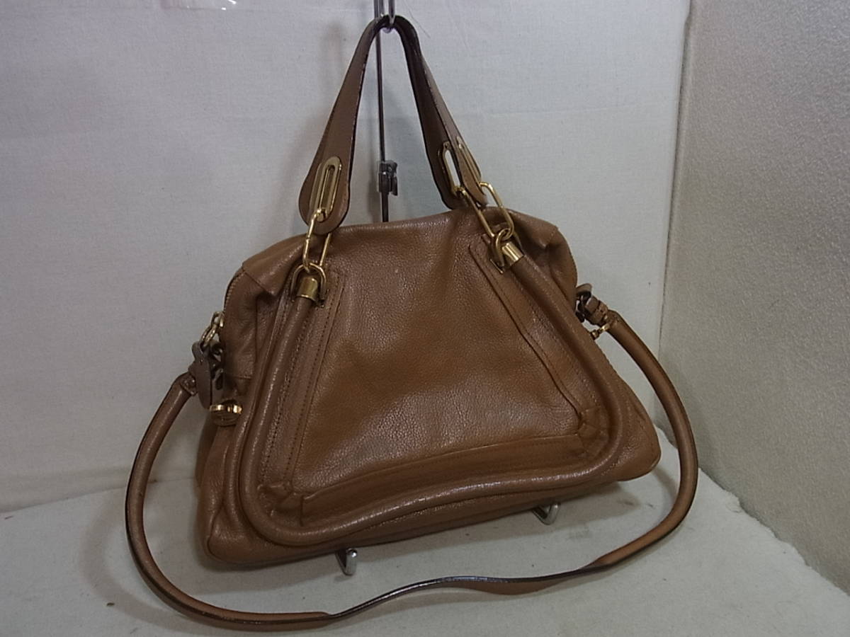極美品Chloe クロエ パラティ 2way ショルダーバッグ ベージュ